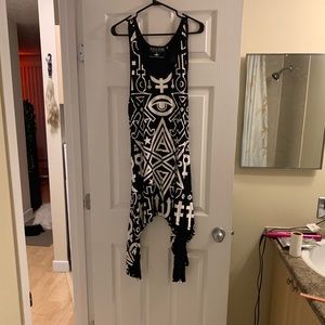 Killstar original dress. Goth punk occult pattern.